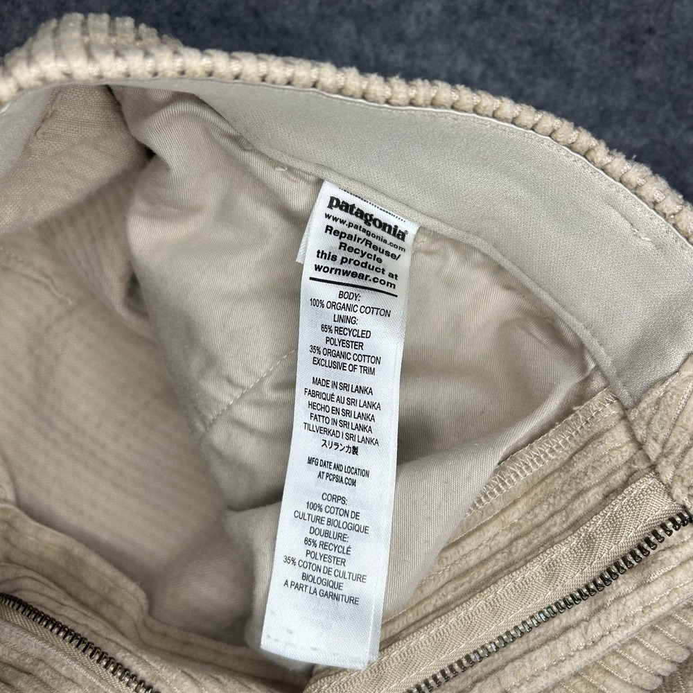 Patagonia Women's 28x26 Khaki Corduroy Pants Loose Tapered Fit - Picture 11 of 13